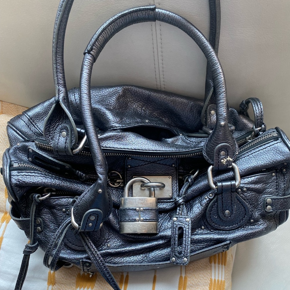 Gun metal Chloe bag